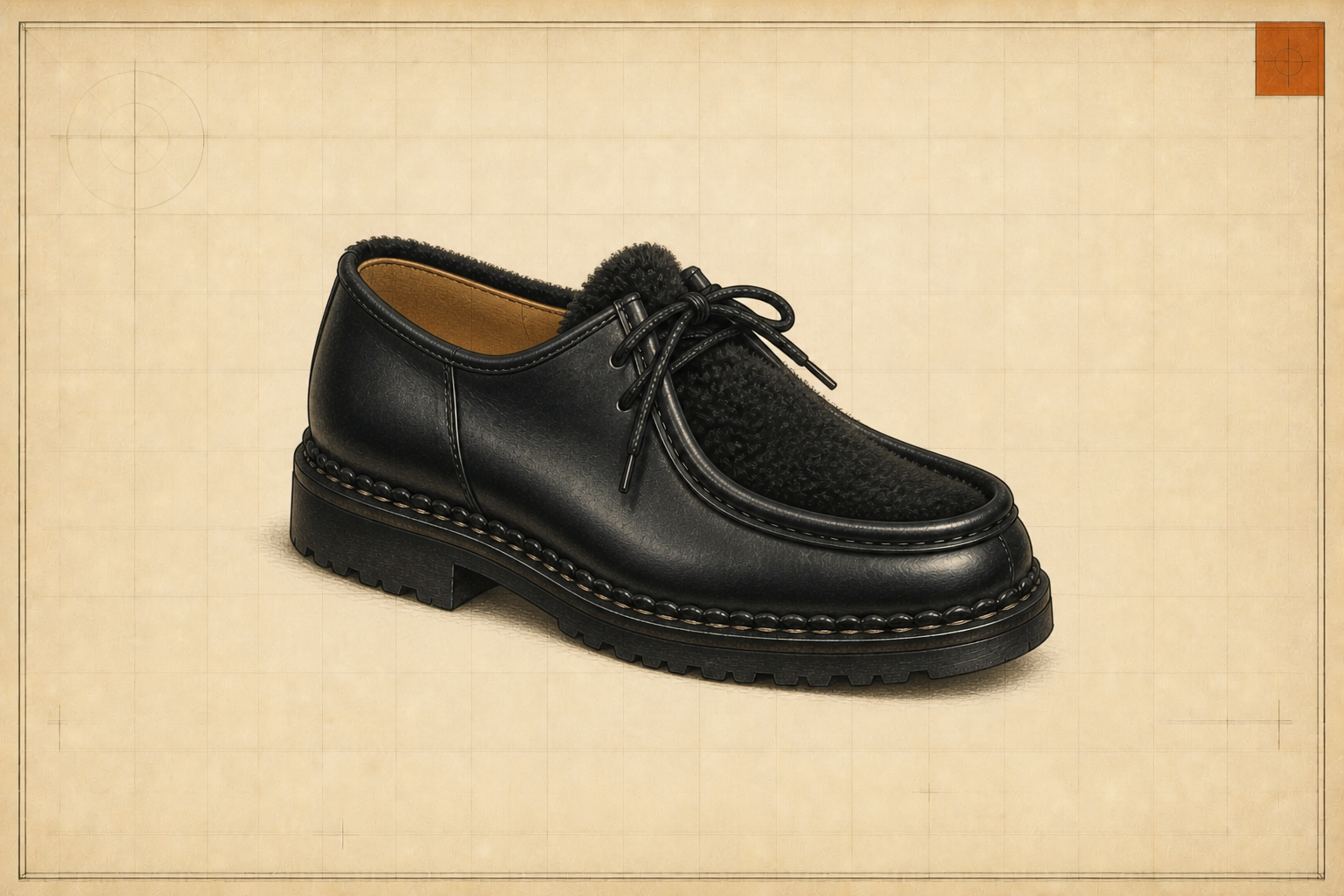Paraboot MICHAEL MOUTON ARKnets別注の参考イラスト