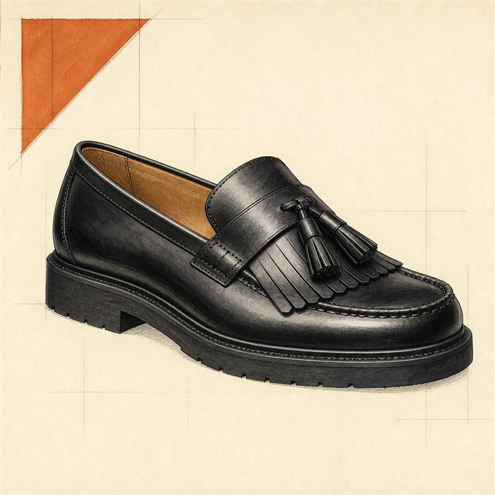Paraboot KILT TASSEL LOAFER BEAMS F別注の参考イラスト