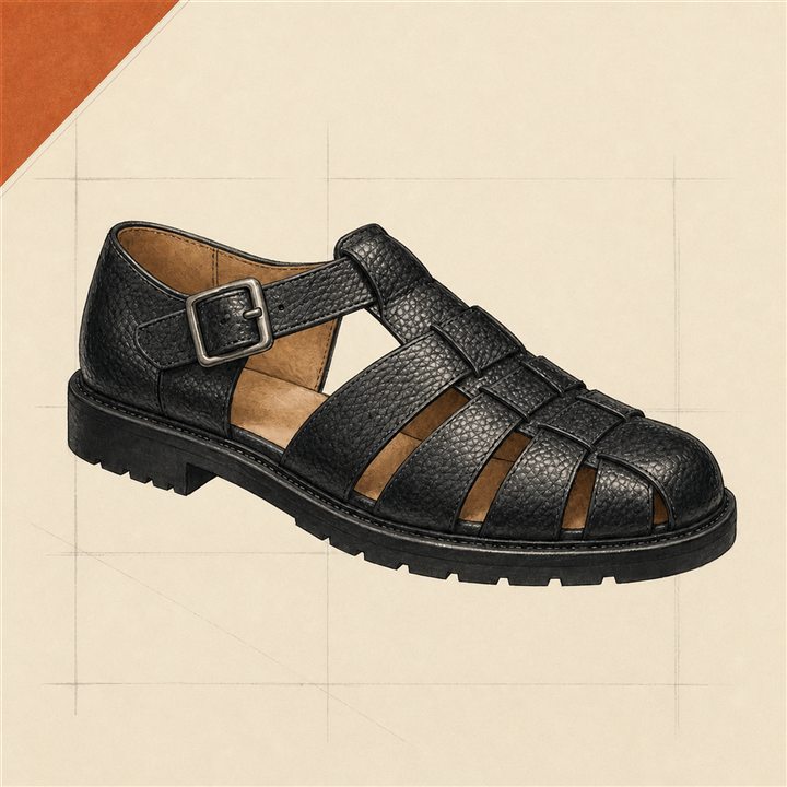 Paraboot PACIFIC GRAIN BEAMS F別注の参考イラスト