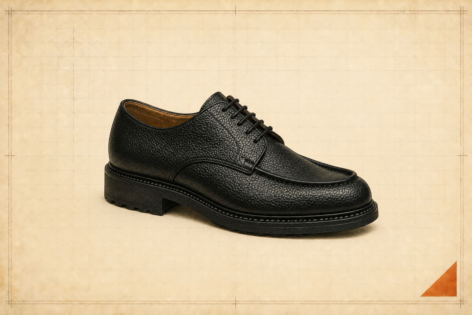 Paraboot GRAIN CHAMBORD UNITED ARROWS別注の参考イラスト