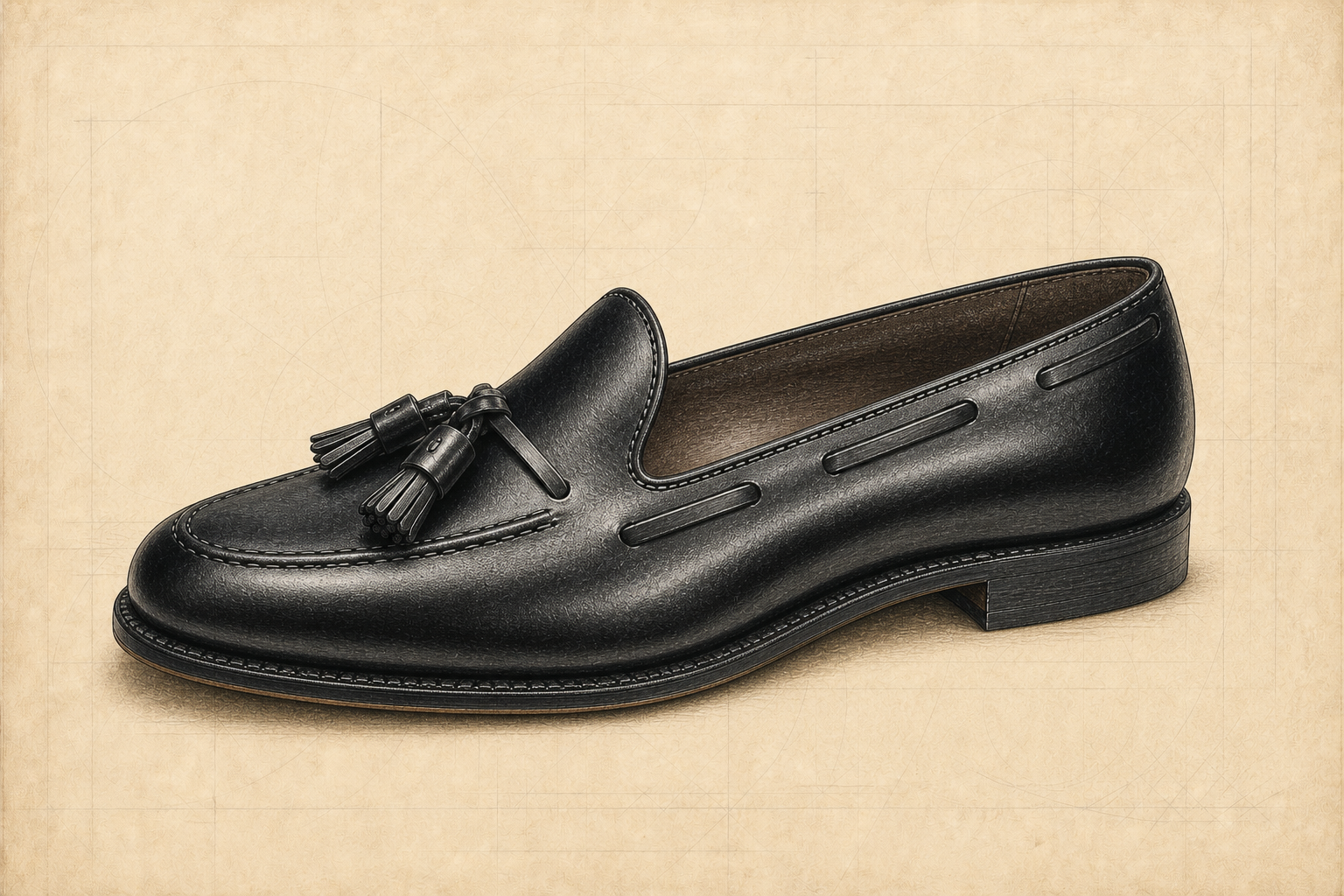 Alden TASSEL MOCCASINの参考イラスト
